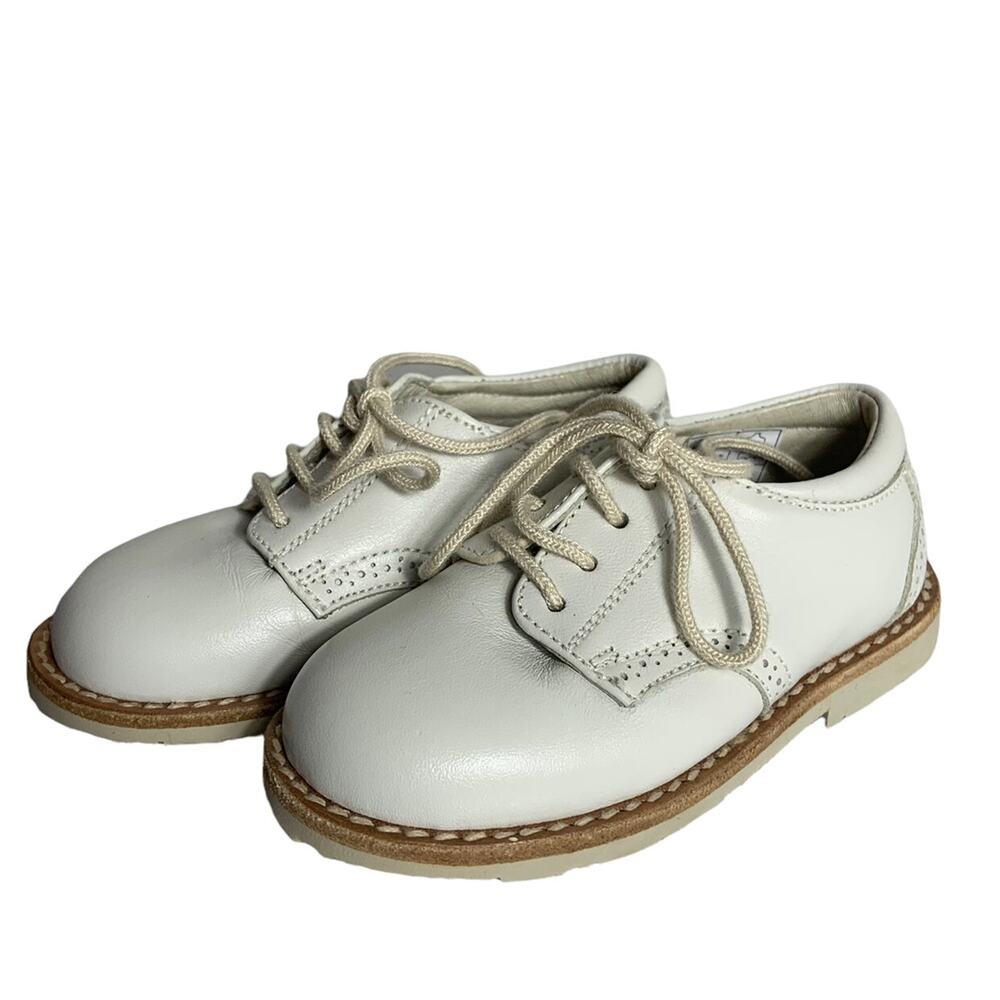 Faro White Leather Shoes